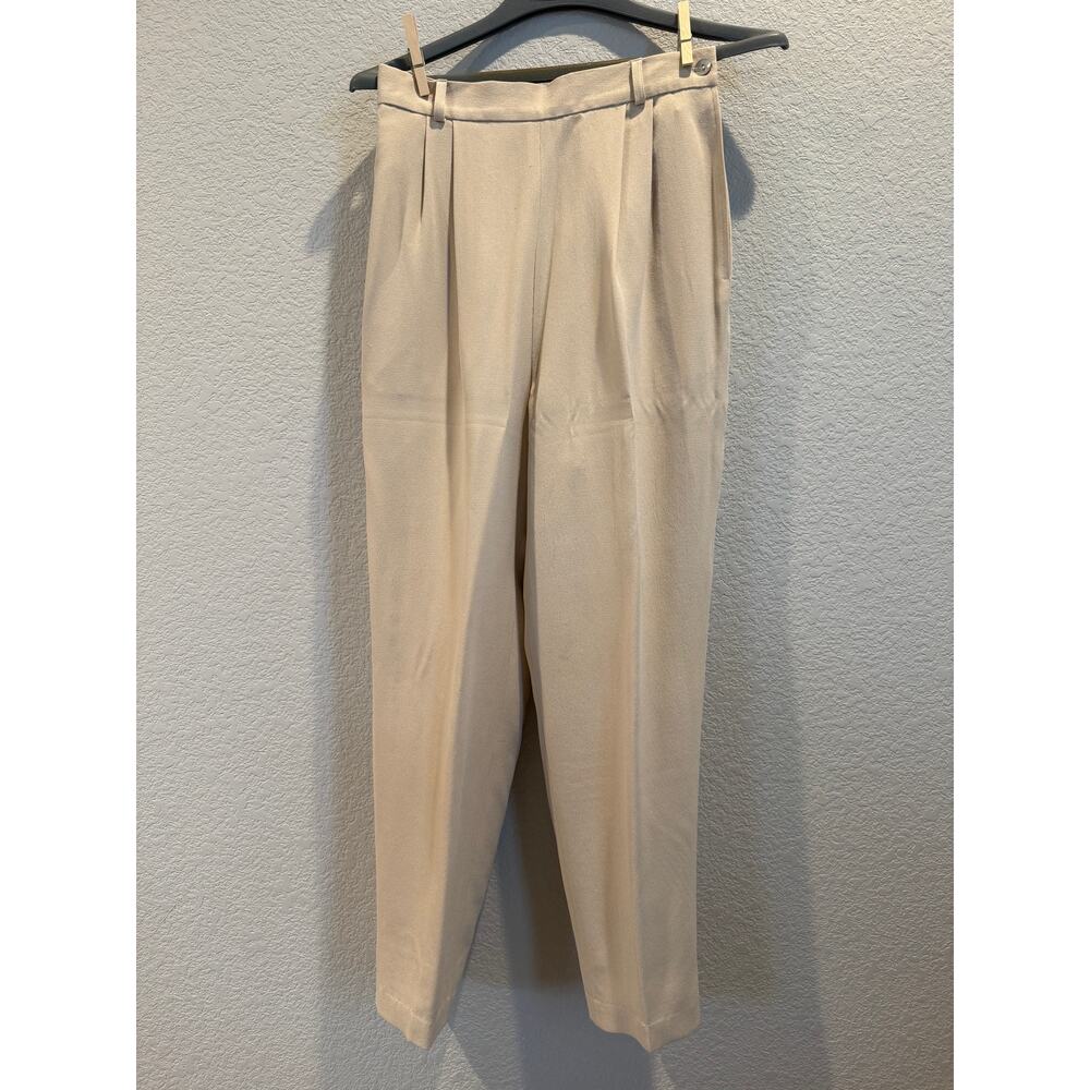 VTG Laura Leigh Ltd 100% Silk Suit in Nude Size 6 - Picture 5 of 8